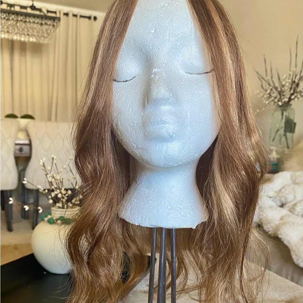 100% Human Hair Topper Small Base New Never Worn no tags